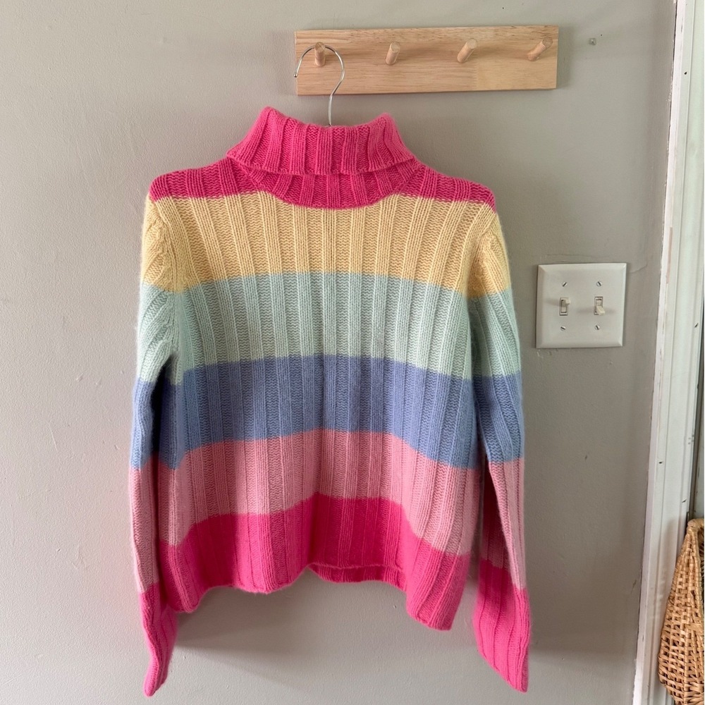 XS Boston proper rainbow turtleneck